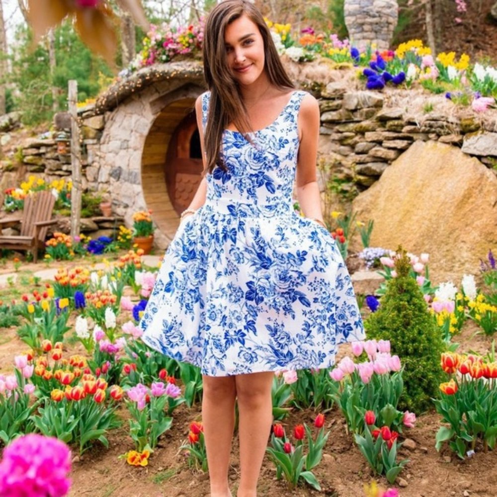 Kiel James Patrick Seaside Bloom Dress NWT